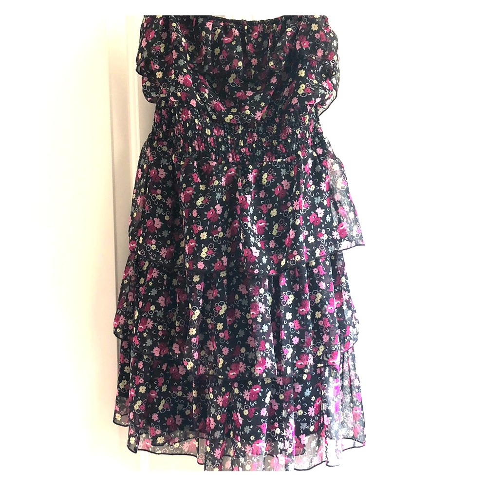 Ruffle Strapless Dress